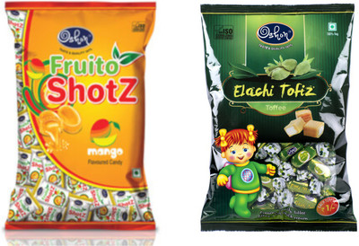 

Oshon FruitofizShotz Mango & Elaichi Tofiz Pouch Combo (Pack of 2) Cream Candy Candy(Pack of 2)