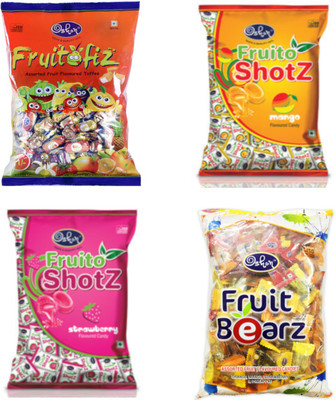 

Oshon Chocolates Pouch Combo (Pack of 4) Cream Candy Candy(Pack of 4)