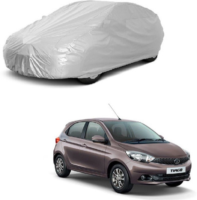 Furious3D Car Cover For Tata Tiago (Without Mirror Pockets)(Silver)