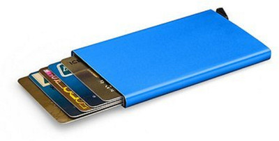 

House of Quirk 1 POPUP_WALLET_BLU 6 Card Holder(Set of 1, Blue)
