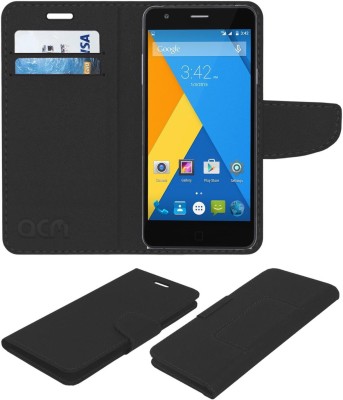 ACM Flip Cover for Yu Yuphoria(Black, Cases with Holder, Pack of: 1)