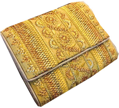 

Craftbazaar Party Yellow Clutch