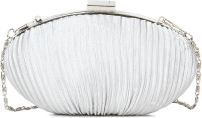 

Chemistry Party Grey, Silver Clutch