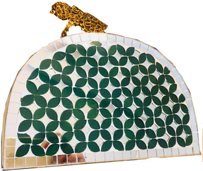

Craftbazaar Party Green Clutch