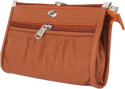 

SK NOOR Casual Tan Clutch