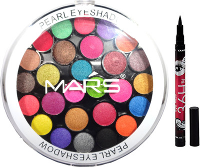 

Mars 32 shade eyeshadow+smudge proof eyeliner(Set of 2)