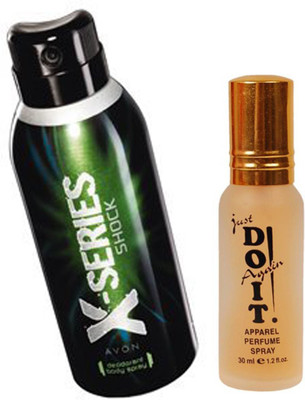 

Avon Anew X Series Body Spray Shock Deodorant Spray - For Men (150 ml) (21973) with one do it perfume 30 ml(Set of 2)