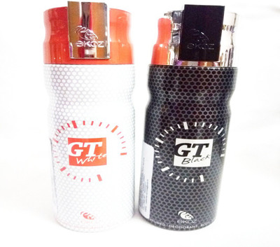 

EKOZ GT WHITE AND GT BLACK Perfume Body Spray - For Men & Women(400 ml, Pack of 2)
