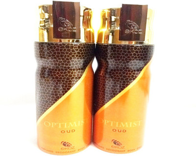 

EKOZ OPTIMIST OUD Perfume Body Spray - For Men & Women(400 ml, Pack of 2)