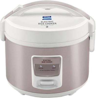 

Kent 16014 Electric Rice Cooker(5 L, Ivory, Brown), Brown;ivory