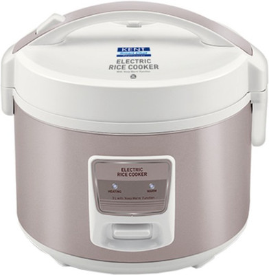 

Kent 16013 Electric Rice Cooker(3 L, Ivory, Brown), Brown;ivory