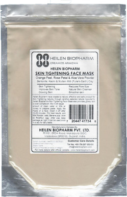 

Heilen Biopharm Skin Tightening Face Mask (Orange Peel Powder, Rose Petal Powder, Aloe Vera Powder, Multani Mitti, Bentonite & Kaolin Clay) Naturally Tightens Skin (75 gm / 2.65 oz / 0.17 lb)(150 g)