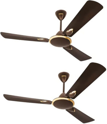 

Usha Striker Platinum (Metallic Brown) set of 2 3 Blade Ceiling Fan(brown, Pack of 2)