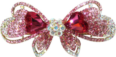 

Dolls N Queens Party Ribbon Hair Clip(Pink)