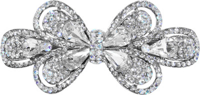 

Dolls N Queens Bowtie Hair Clip(White)