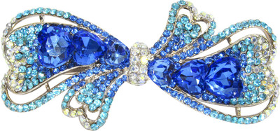 Dolls N Queens Twisted Hearts Hair Clip(Blue)