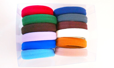 

Jsavaliya Big Rubber Band Hair Accessories For Women and Girls, Multicolor set of 12 Hair Band(Multicolor)