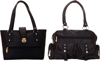 

Lady bar Shoulder Bag(Black)