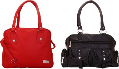 

Lady bar Shoulder Bag(Red, Black), Black;red