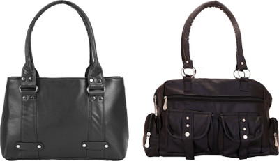 

Lady bar Shoulder Bag(Black)