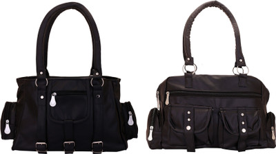 

Lady bar Shoulder Bag(Black)