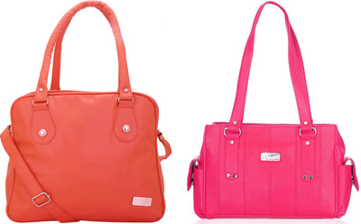 

Lady bar Shoulder Bag(Orange, Pink)
