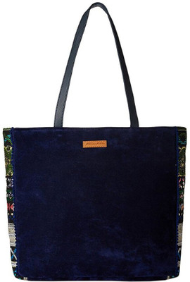 Kanvas Katha Tote(Blue)