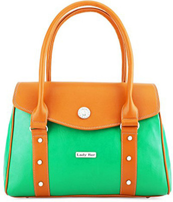 

Lady bar Hand-held Bag(Green, Multicolor)