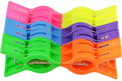 

MTS Sajani Plastic Cloth Hanging Clips SET of 24 Pieces (2 Dozen) Accessories Organizer( )