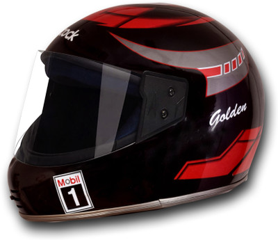 MOTOFLY PEACOCK FULL FACE (ISI APPROVED) Motorbike Helmet(Black)