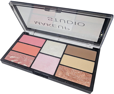 

Sivanna Colors Makeup Studio Pro Blush & Contour & Highlight (3) Highlighter(Multicolour)