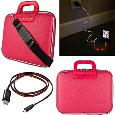 

SumacLife 11 inch Laptop Messenger Bag(Pink)