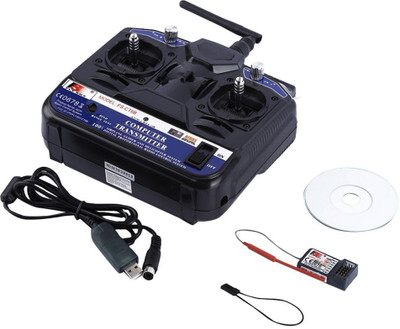 

Robocraze FlySky CT6B Remote 6 channel transmitter + Receiver for Quadcoopter(Black)
