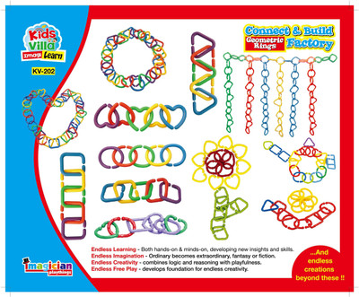 

Kids Villa Imagi Learn Connect & Build - Geometric Ring(Multicolor)