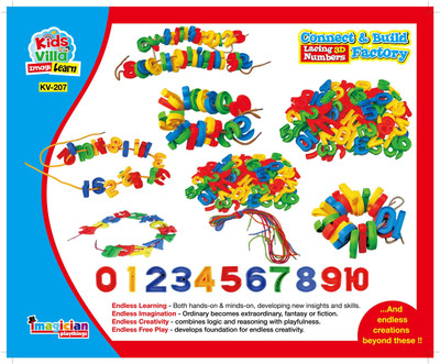 

Kids Villa Imagi Learn Connect & Build - Lacing 3D Numbers(Multicolor)