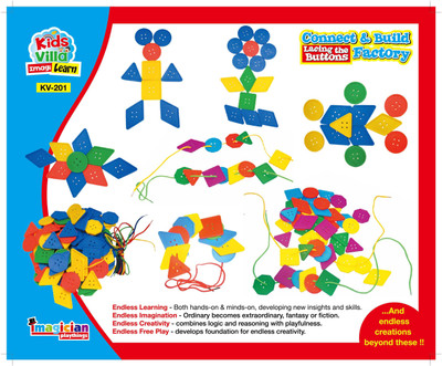 

Kids Villa Imagi Learn Connect & Build - Lacing The Buttons(Multicolor)