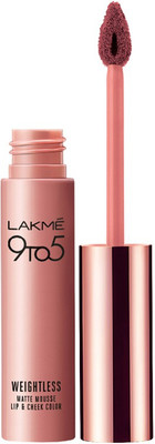 

Lakme 9 to 5 Weightless Mousse Lip & Cheek Color(Rose Touch, 9 g)