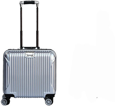 

Di Grazia Silver Colour 18 inch Cabin Trolley with 4 Wheels Business Laptop Luggage Travel Suitcase Bag Luggage Trolley(Foldable)
