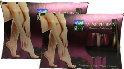 

Astaberry Wine Pedispa manicure pedicure Kit 40g Pack Of 2(80 g, Set of 2)