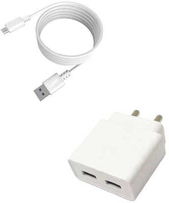 DAKRON Wall Charger Accessory Combo for Asus Zenfone 4 Selfie(White)