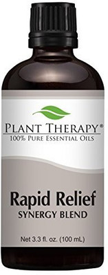 

Plant Therapy Rapid Relief Synergy Essential Oil Blend. 100% Pure Undiluted Therapeutic Grade(97.6 ml)