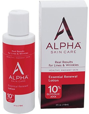 

Alpha Skin Care Essential Renewal Lotion with 10% Glycolic AHA, fragrancefree and parabenfree(118.3 ml)