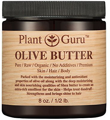 

Plant Guru Olive Body Butter 100% Pure Raw Fresh Natural Cold Pressed. Skin Body And Hair Moisturizer Diy Creams Balms Lotions Soaps.(236.59 ml)