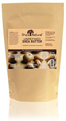 

Shea Natural Unrefined Shea Butter - African Raw Pure - Use Directly Or In Diy Beauty Butters Lotions(473.18 ml)
