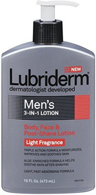 

Lubriderm Men'S 3In1 Body Face & PostShave Lotion Light Fragrance(473.18 ml)