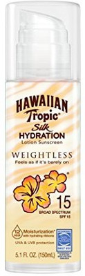 

Hawaiian Tropic Silk Hydration Weightless Sun Care Sunscreen Lotion Spf 15(150.82 ml)