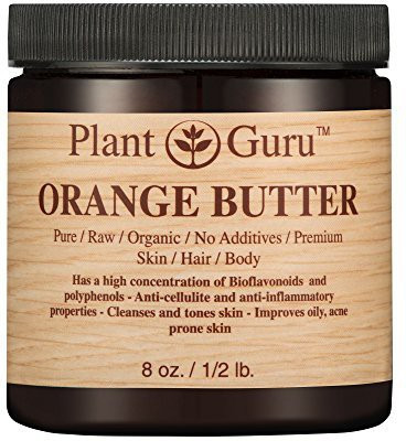 

Plant Guru Orange Body Butter 100% Pure Raw Fresh Natural Cold Pressed. Skin Body And Hair Moisturizer Diy Creams Balms Lotions Soaps.(236.59 ml)
