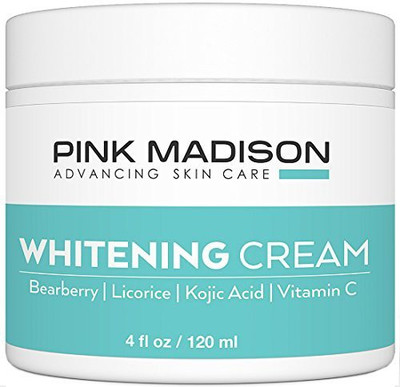 

Pink Madison Skin Lightening Cream with Kojic Acid Vitamin C Hyaluronic Acid. Natural Brightening Lotion(120 ml)