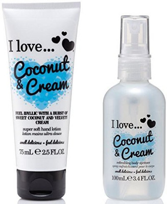 

I Love Love Coconut & Cream Body Spritzer 100Ml & Hand Lotion(75 ml)