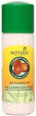 

BIOTIQUE BIO Sandalwood Lotion Spf 50(210 ml)